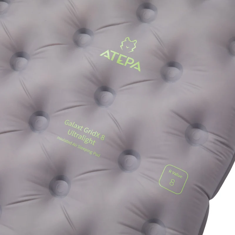ATEPA GridX 8 Ultralight Insulated Sleeping Pad – R‑Value 8, 4‑Season Mat for Winter & Backpacking
