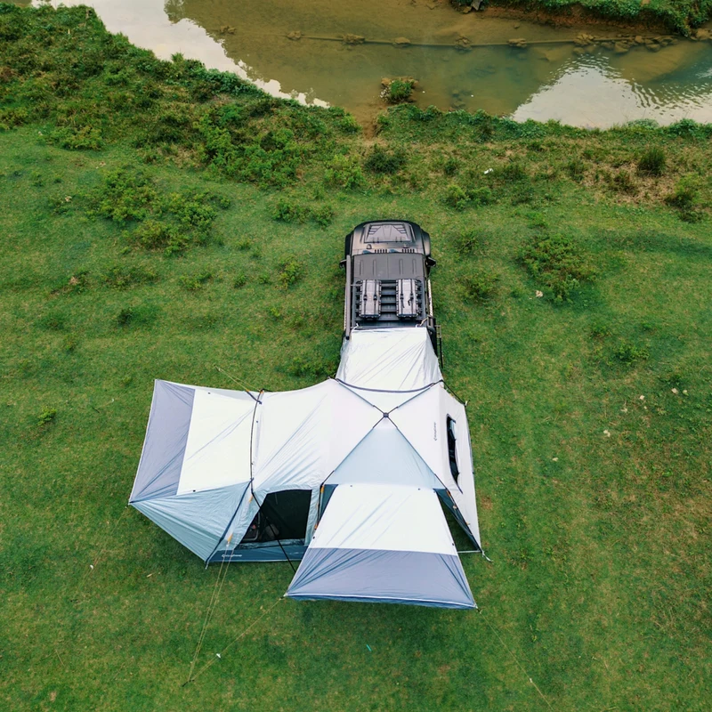 KingCamp BOUNDLESS X6 SUV Tent | 6-8 Person Waterproof Camping Tent with Vehicle Connection for Trucks, Jeeps, and SUVs