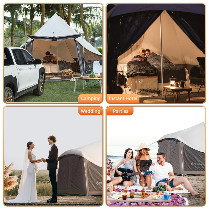 KingCamp KHAN LIGHT 400/ 500 Canvas Bell Tent