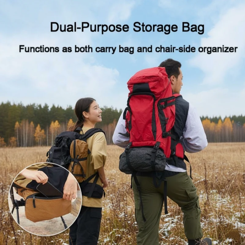ATEPA 2-in-1 Trekking Pole Chair – Ultralight Convertible Hiking Seat System