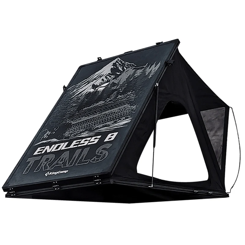 KingCamp ENDLESS 8 Rooftop Tent – 3‑Second Set‑Up, Ultra‑Thin 8cm Hard Shell, Waterproof & Lightweight for SUV/Truck Overlanding