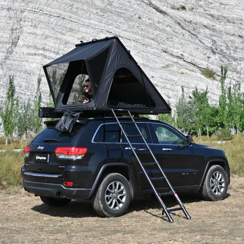 KingCamp ENDLESS 8 Rooftop Tent – 3‑Second Set‑Up, Ultra‑Thin 8cm Hard Shell, Waterproof & Lightweight for SUV/Truck Overlanding