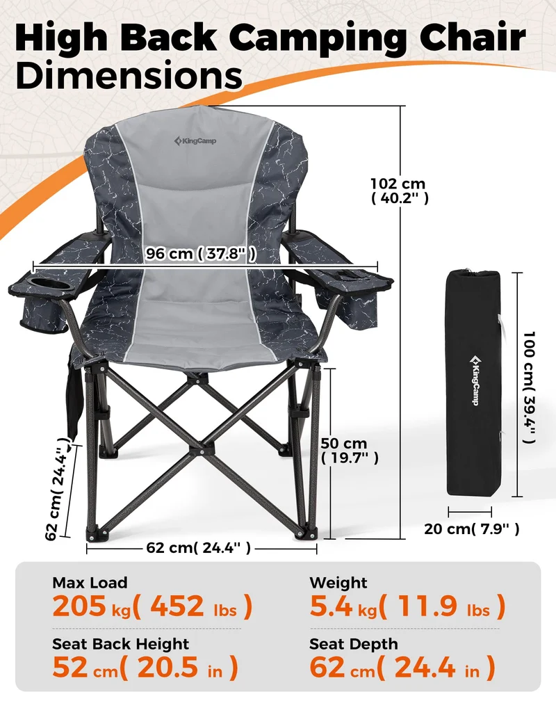 KingCamp JUNIPER C10 Heavy Duty Folding Camping Chair