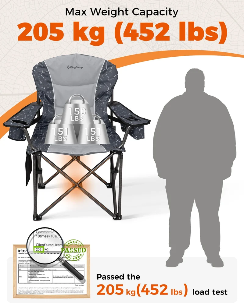 KingCamp JUNIPER C10 Heavy Duty Folding Camping Chair