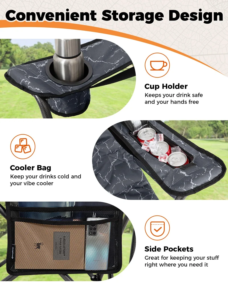 KingCamp JUNIPER C10 Heavy Duty Folding Camping Chair