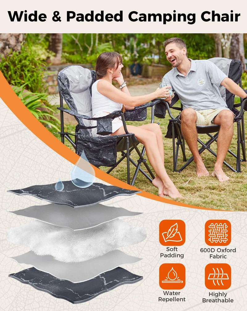 KingCamp JUNIPER C10 Heavy Duty Folding Camping Chair