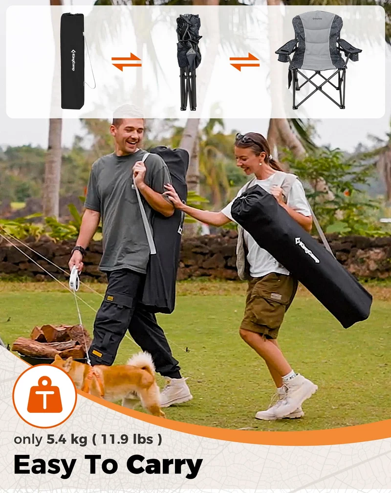 KingCamp JUNIPER C10 Heavy Duty Folding Camping Chair