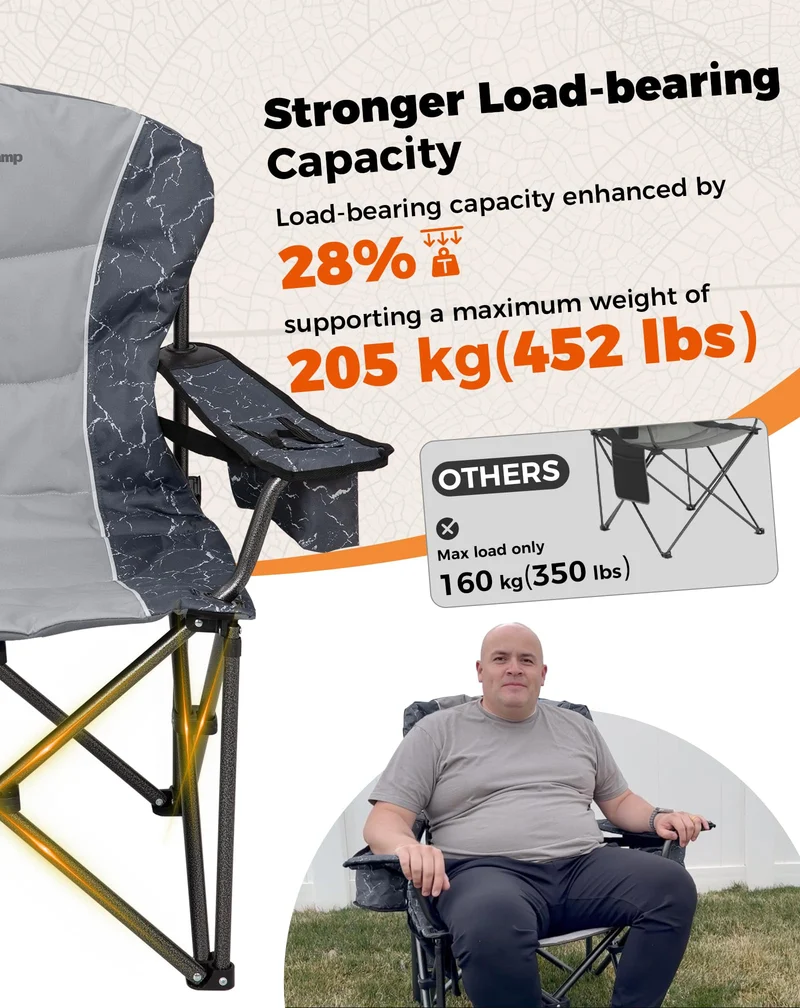 KingCamp JUNIPER C10 Heavy Duty Folding Camping Chair