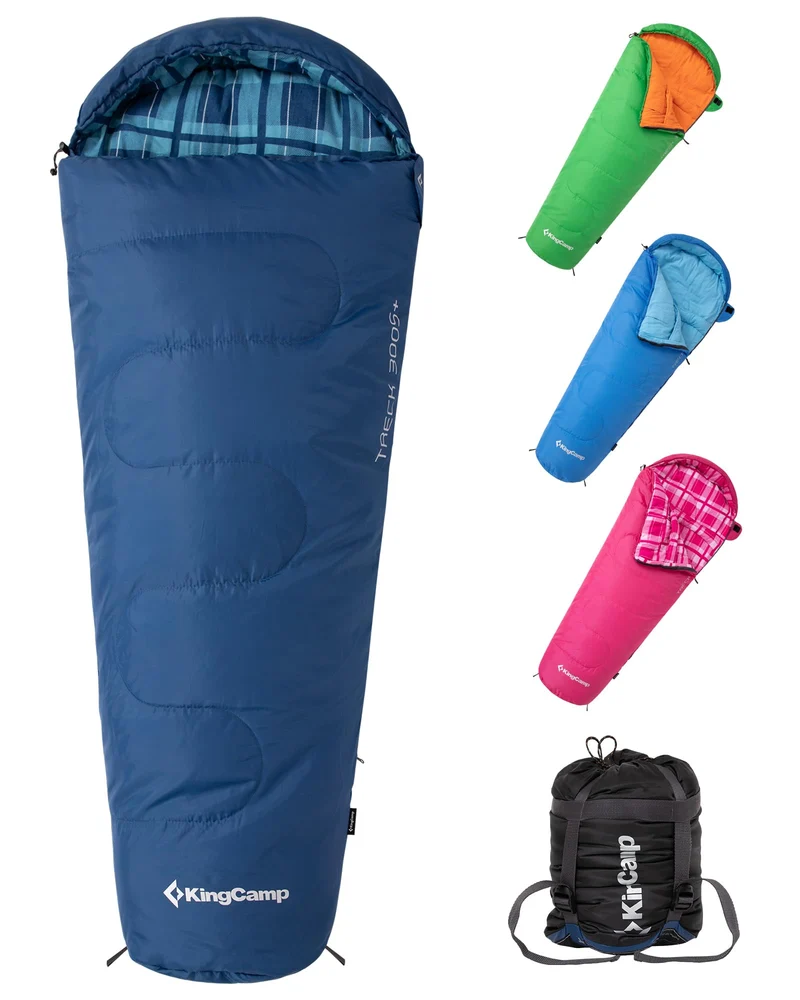 KingCamp Kids Mummy Sleeping Bag - 3-Season Warm & Snug Fit for Camping, Ages 8-12 (up to 4'7" Tall)