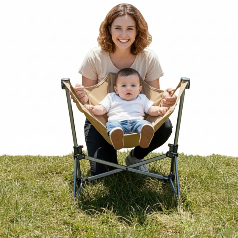 KingCamp Kids Hammock Chair with Stand - Secure Folding Chair for Outdoor & Indoor Use - Perfect for Gift-Giving