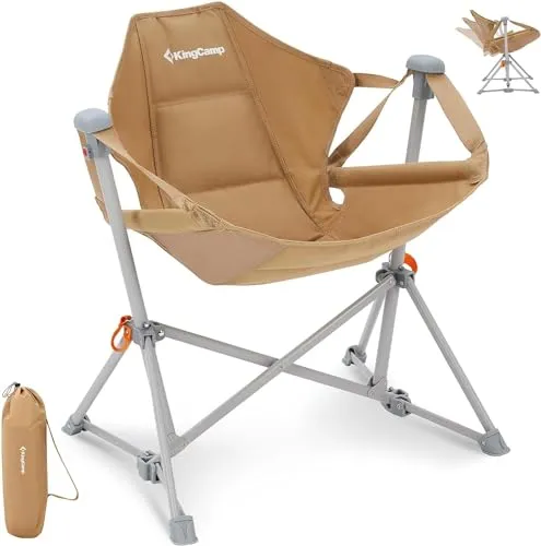KingCamp Kids Hammock Chair with Stand - Secure Folding Chair for Outdoor & Indoor Use - Perfect for Gift-Giving