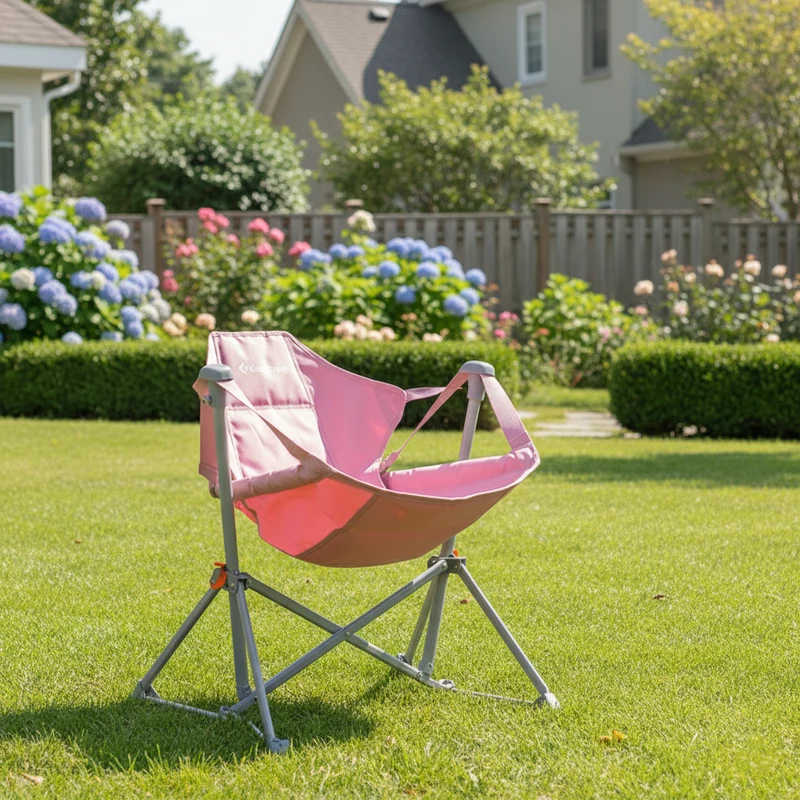 KingCamp Kids Hammock Chair with Stand - Secure Folding Chair for Outdoor & Indoor Use - Perfect for Gift-Giving