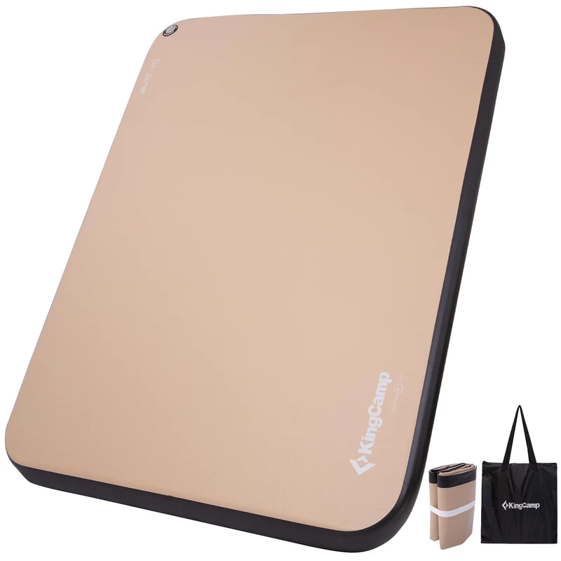 KingCamp FlexiRest DUO Ultralight Inflatable Sleeping Pad – PVC-Free 2-Person Camping Mattress for Backpacking & Glamping
