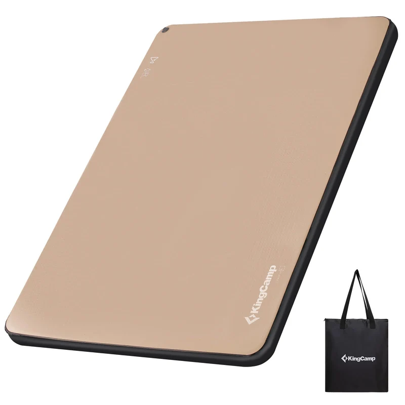 KingCamp FlexiRest DUO Ultralight Inflatable Sleeping Pad – PVC-Free 2-Person Camping Mattress for Backpacking & Glamping
