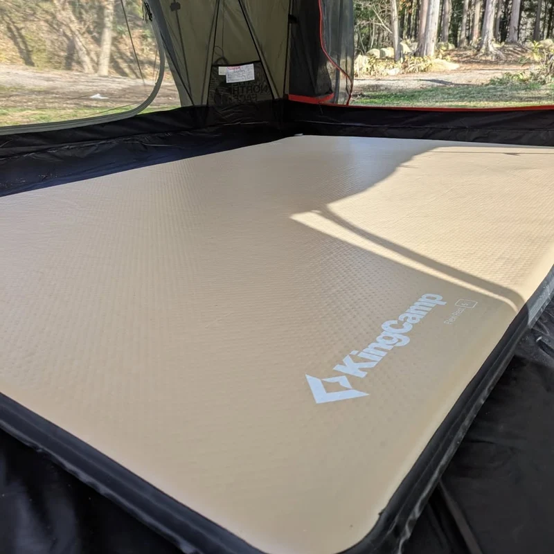 KingCamp FlexiRest DUO Ultralight Inflatable Sleeping Pad – PVC-Free 2-Person Camping Mattress for Backpacking & Glamping