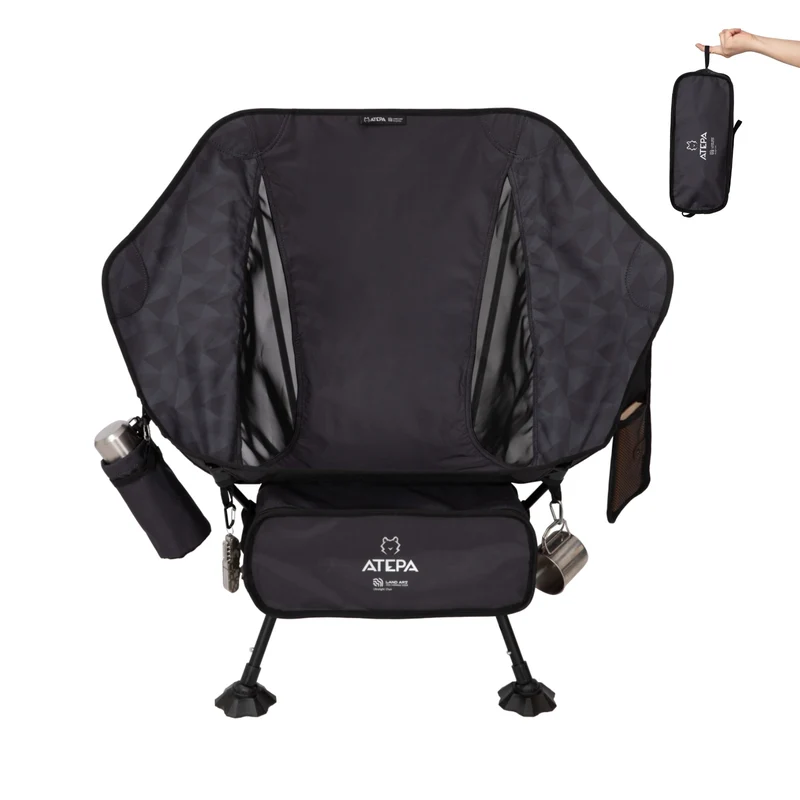 ATEPA Ultralight Backpacking Chair - 440lb Capacity, Compact Folding Camp Chair