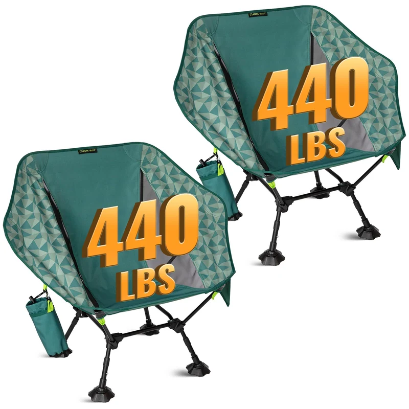 ATEPA Ultralight Backpacking Chair - 440lb Capacity, Compact Folding Camp Chair