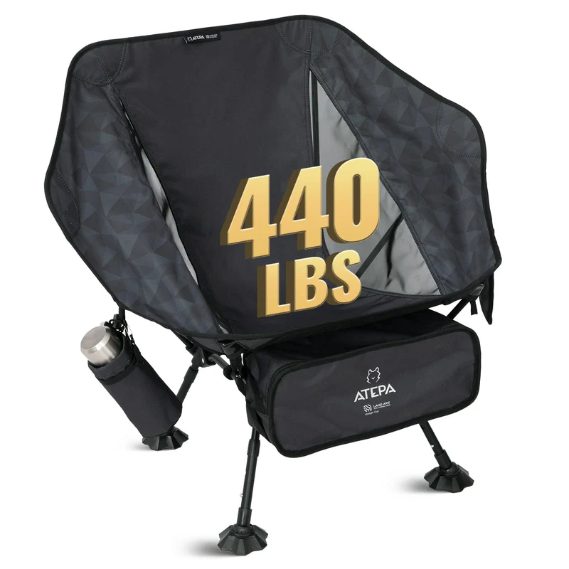 ATEPA Ultralight Backpacking Chair - 440lb Capacity, Compact Folding Camp Chair
