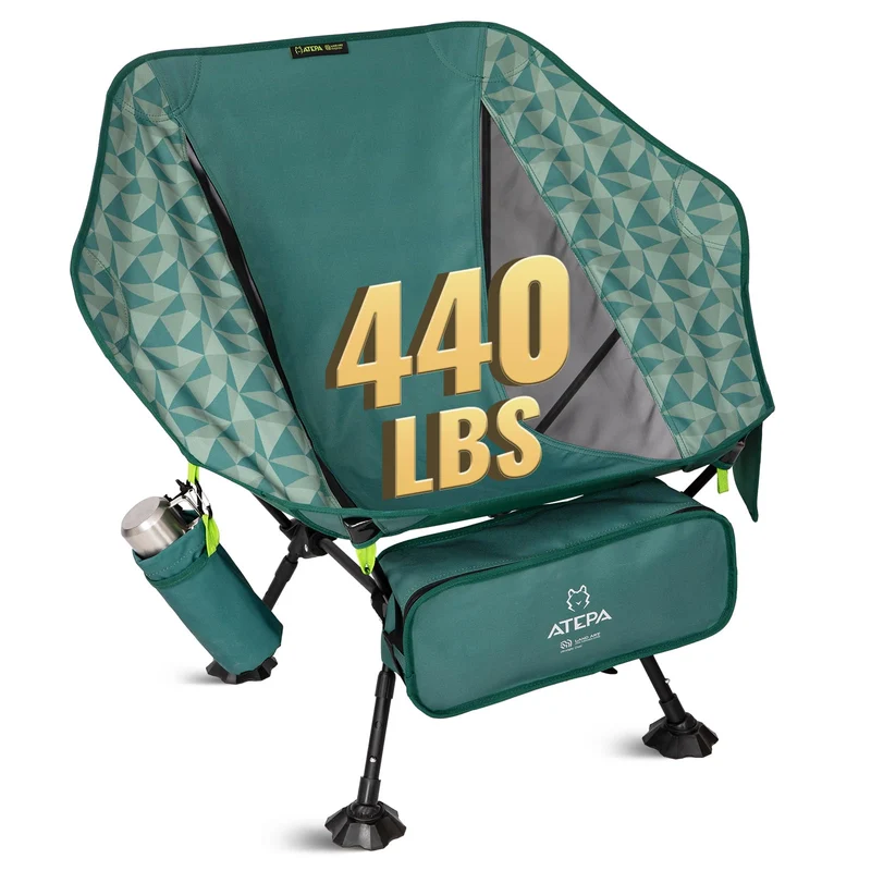 ATEPA Ultralight Backpacking Chair - 440lb Capacity, Compact Folding Camp Chair