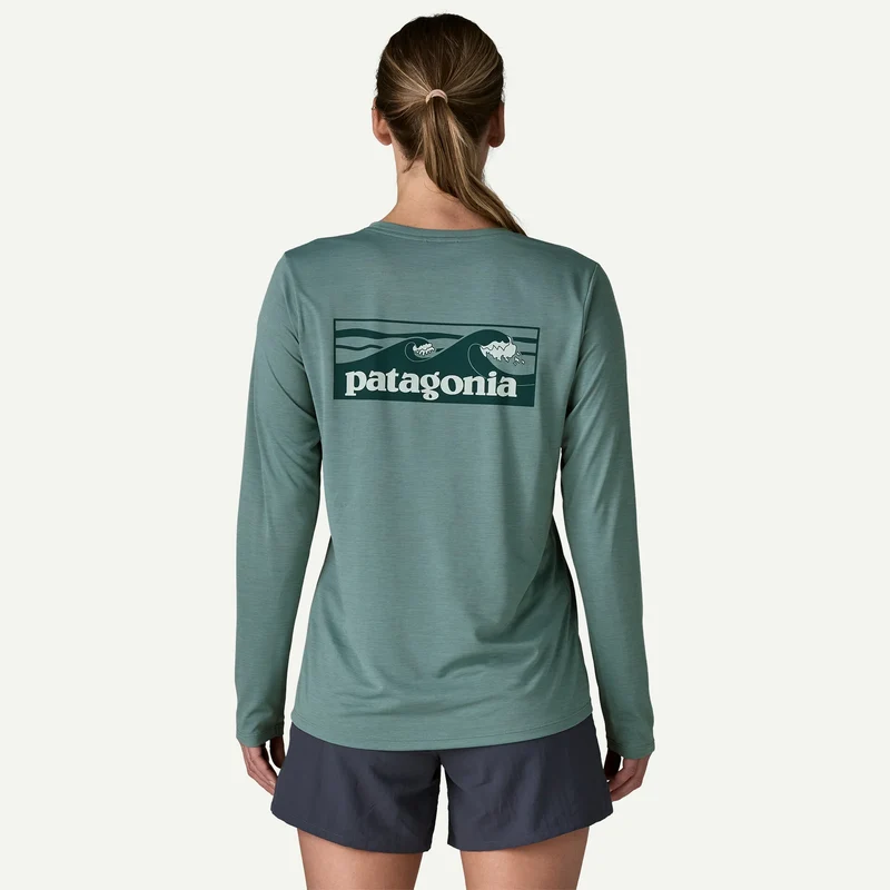 Women's Long-Sleeved Capilene Cool Daily Shirt - Boardshort Logo