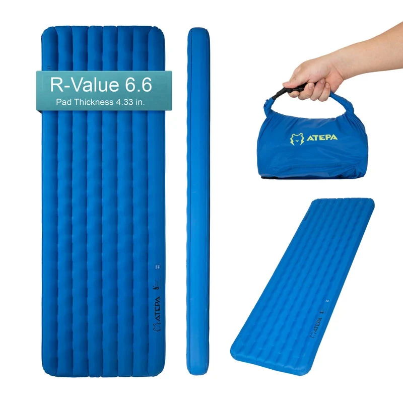 ATEPA All-Season Ultralight Insulated Sleeping Pad R-Value 6.6