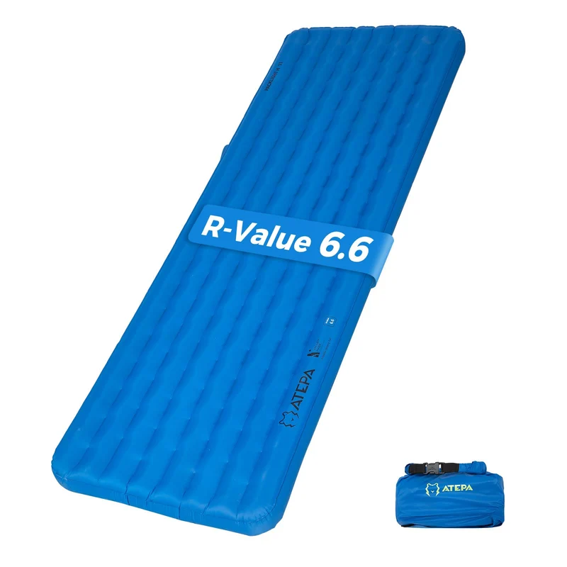 ATEPA All-Season Ultralight Insulated Sleeping Pad R-Value 6.6
