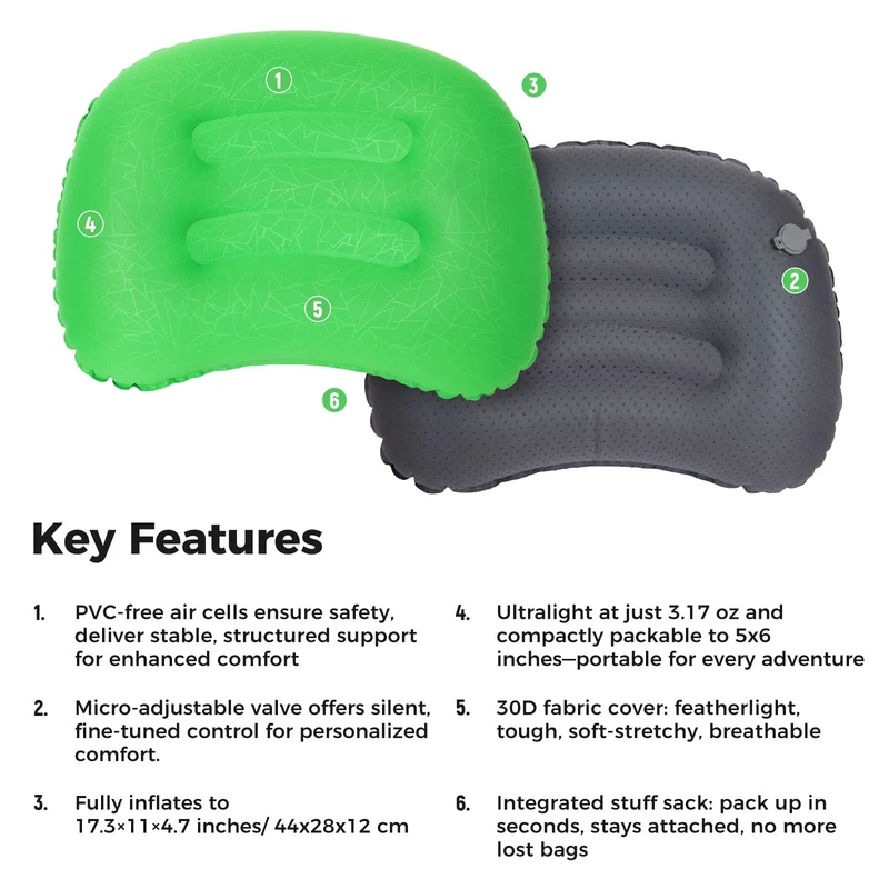 ATEPA Ultralight Inflatable Camping Pillow