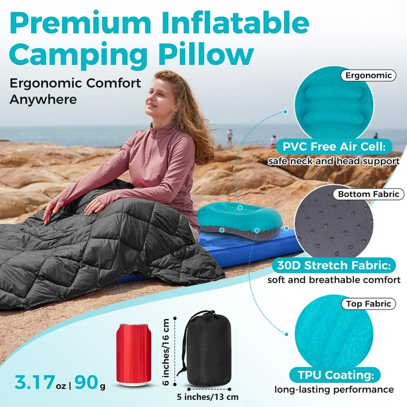 ATEPA Ultralight Inflatable Camping Pillow