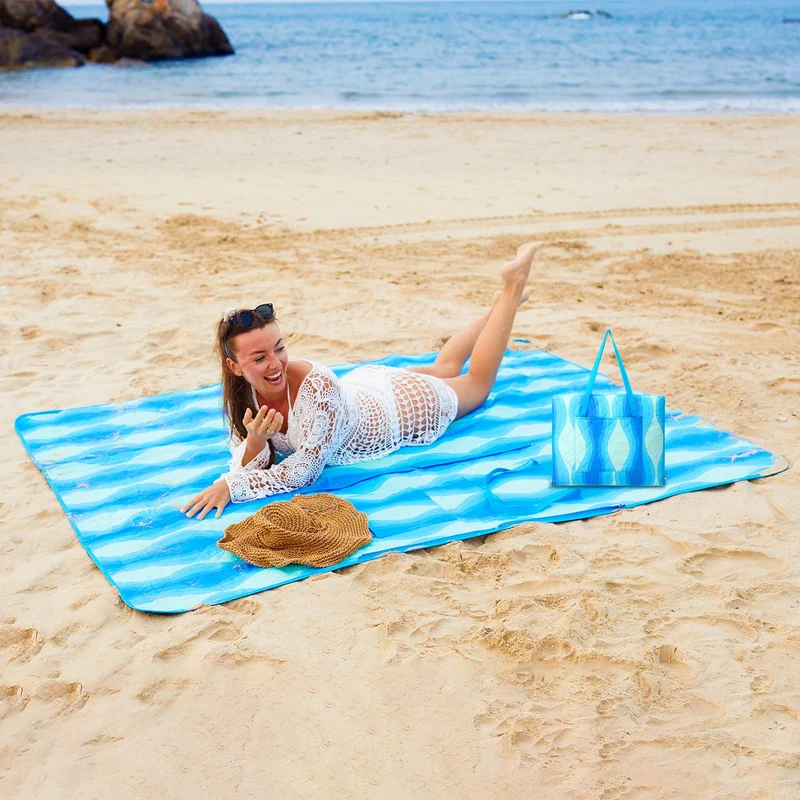 WEJOY Waterproof Picnic Blanket – Sandproof Beach Mat for 4 Adults