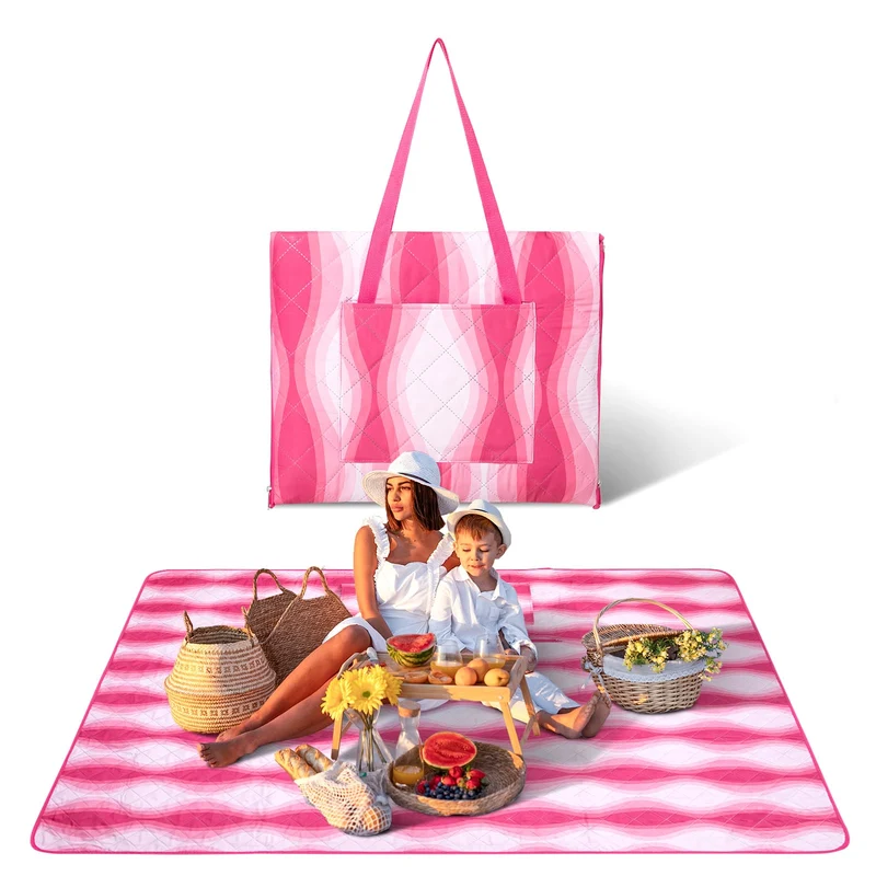 WEJOY Waterproof Picnic Blanket – Sandproof Beach Mat for 4 Adults