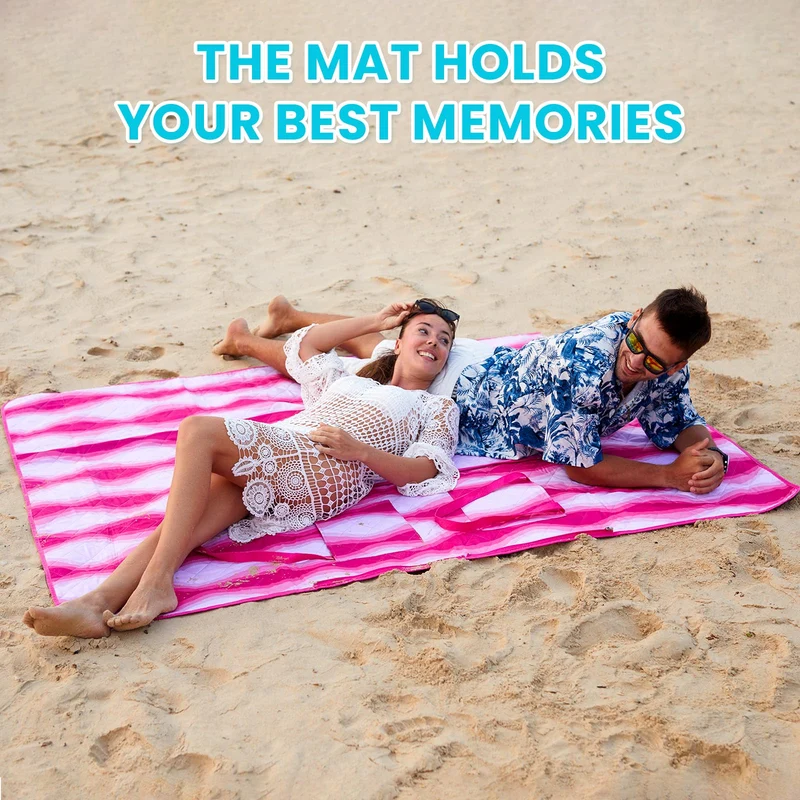 WEJOY Waterproof Picnic Blanket – Sandproof Beach Mat for 4 Adults