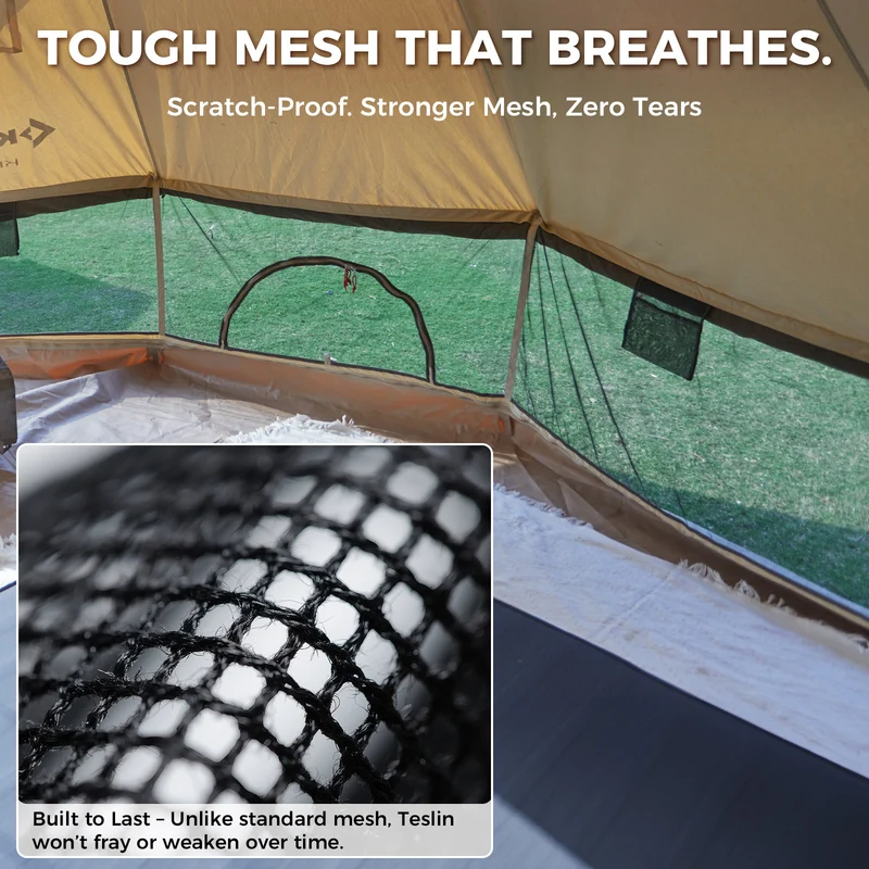 KingCamp KHAN 400/ 500 Canvas Bell Tents