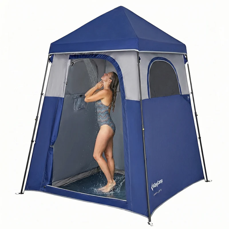 KingCamp MARASUSA Q Single Privacy Shelter | Pop-Up Camping Shower Tent with UPF50+ Sun Protection