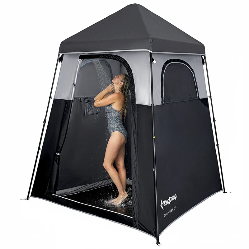 KingCamp MARASUSA Q Single Privacy Shelter | Pop-Up Camping Shower Tent with UPF50+ Sun Protection
