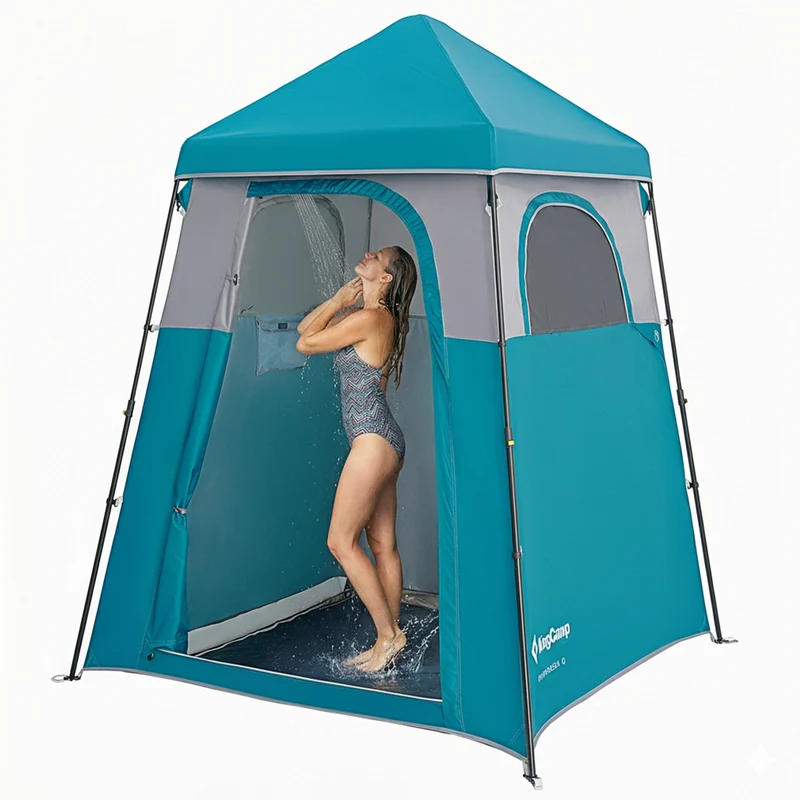 KingCamp MARASUSA Q Single Privacy Shelter | Pop-Up Camping Shower Tent with UPF50+ Sun Protection