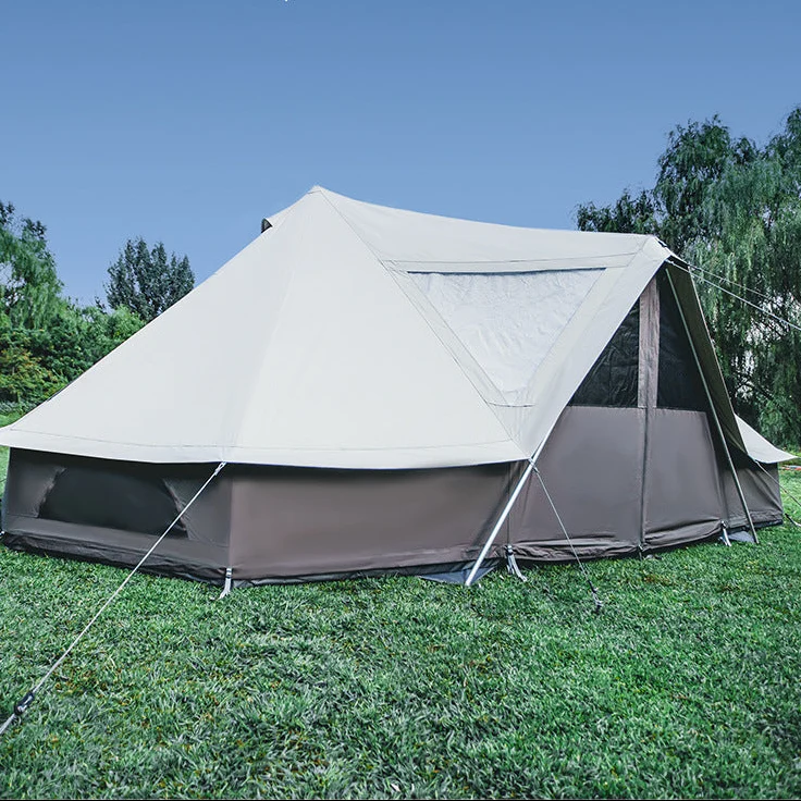 KingCamp KHAN Palace 22FT (6.7M) Canvas Glamping Tent – 10-12 Person 4-Season Luxury Family Tent with Stove Jack