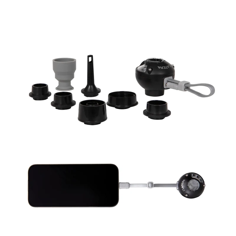 ATEPA 2-in-1 Ultra-Mini Air Pump | Only 1oz (28g) Portable Electric Pump for Inflatables, USB Powered with 7 Nozzles