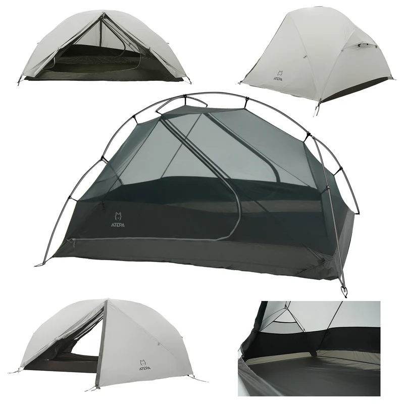 ATEPA 4-Season Solo Backpacking Tent with Mesh Inner for Hiking, Bikepacking & Motorcycle Camping