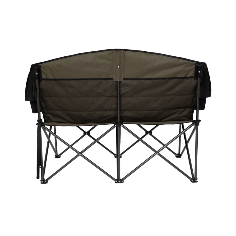 FUNDANGO Horizon Bliss P2 Double Folding Camping Loveseat | 2-Person Padded Outdoor Couch with Cup Holders Heavy Duty 880lb Capacity
