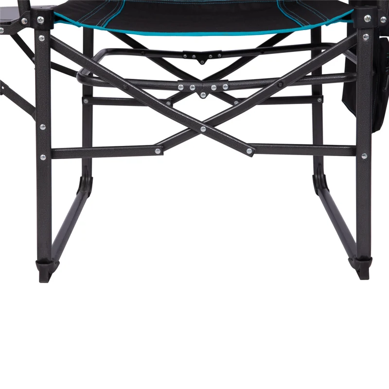 FUNDANGO FoldPro Refine L Director Chair with Side Table | Heavy Duty 440lb Capacity Camping Chair