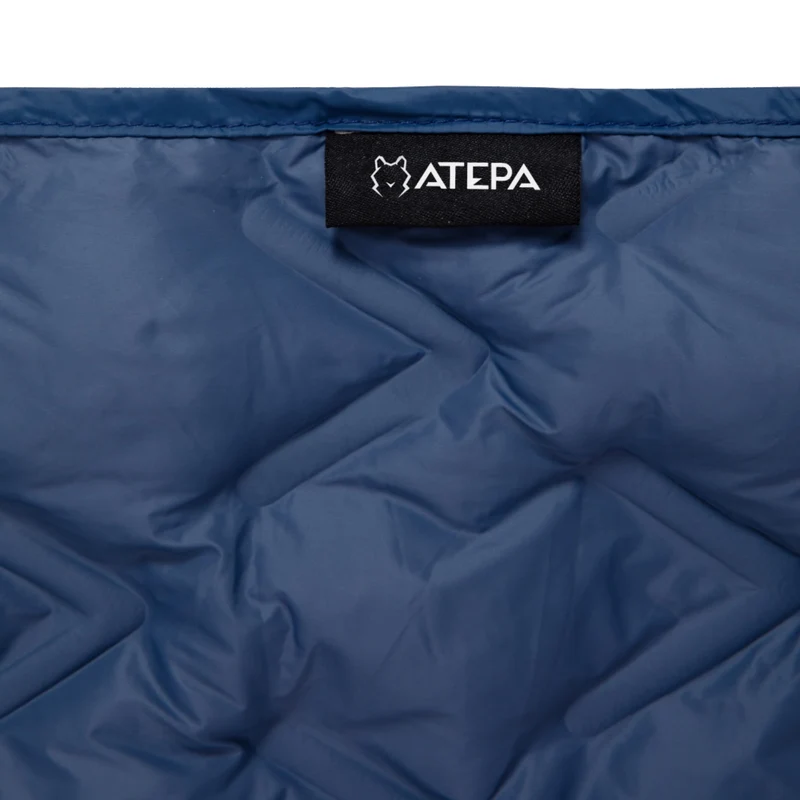 ATEPA Wearable Camping Blanket | 665FP Recycled Poncho Blanket for Outdoor, Stadium, Travel – Water-Resistant, Seamless Quilt, 78.7" x 57"