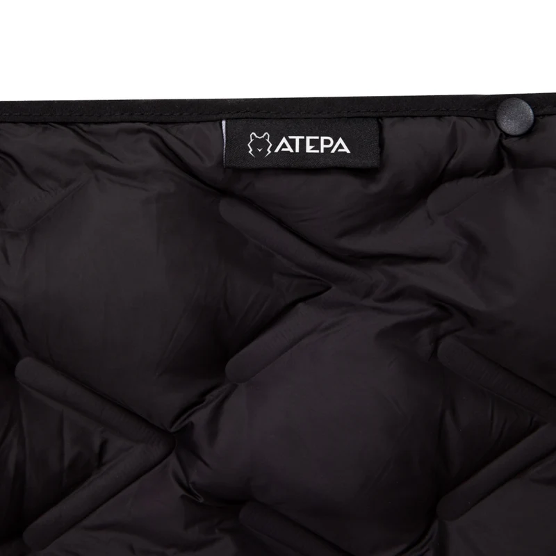 ATEPA Wearable Camping Blanket | 665FP Recycled Poncho Blanket for Outdoor, Stadium, Travel – Water-Resistant, Seamless Quilt, 78.7" x 57"