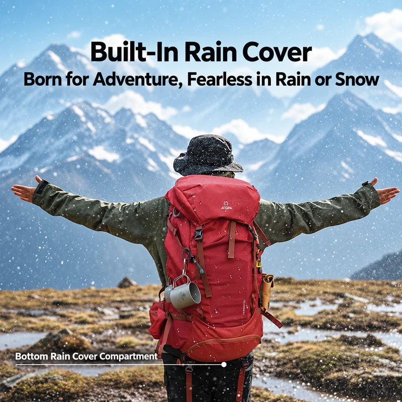 ATEPA FOREST Day & Multi-Day Hiking Backpack – 20L, 25L, 40L Sizes – Lightweight Hydration-Ready Pack with Rain Cover