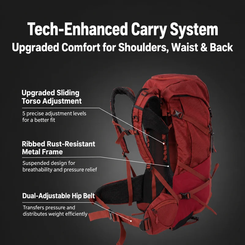 ATEPA FOREST Day & Multi-Day Hiking Backpack – 20L, 25L, 40L Sizes – Lightweight Hydration-Ready Pack with Rain Cover