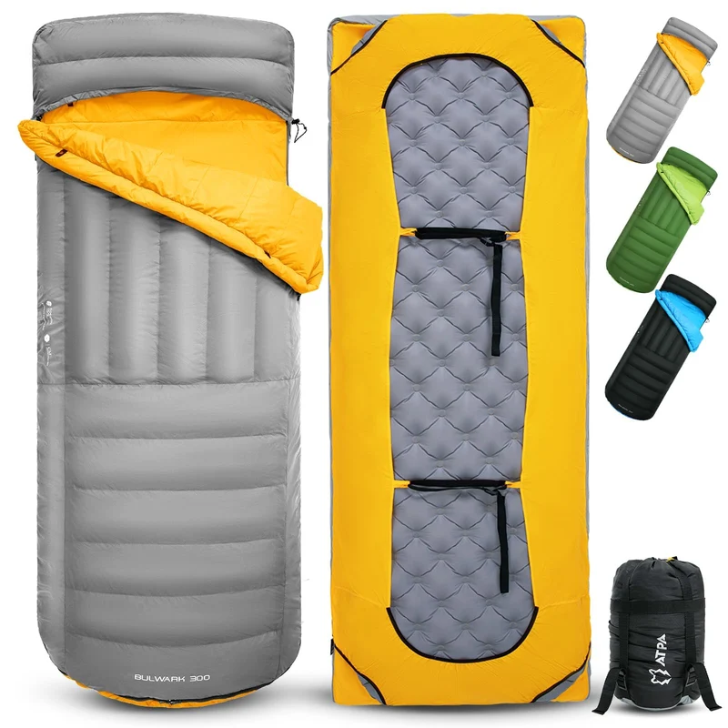 ATEPA BULWARK 300 Down Sleeping Bag-Envelope With Hood 53.6°F to 26.6°F