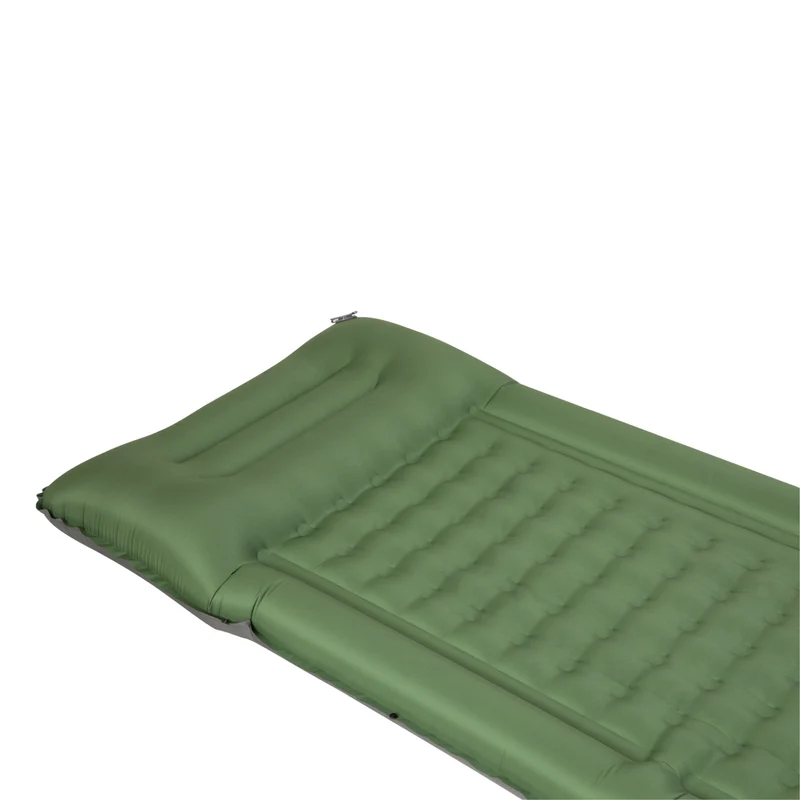 KingCamp DELUXE 12 Inflatable Sleeping Pad – Built‑In Foot Pump & Pillow, Lightweight Camping Mat