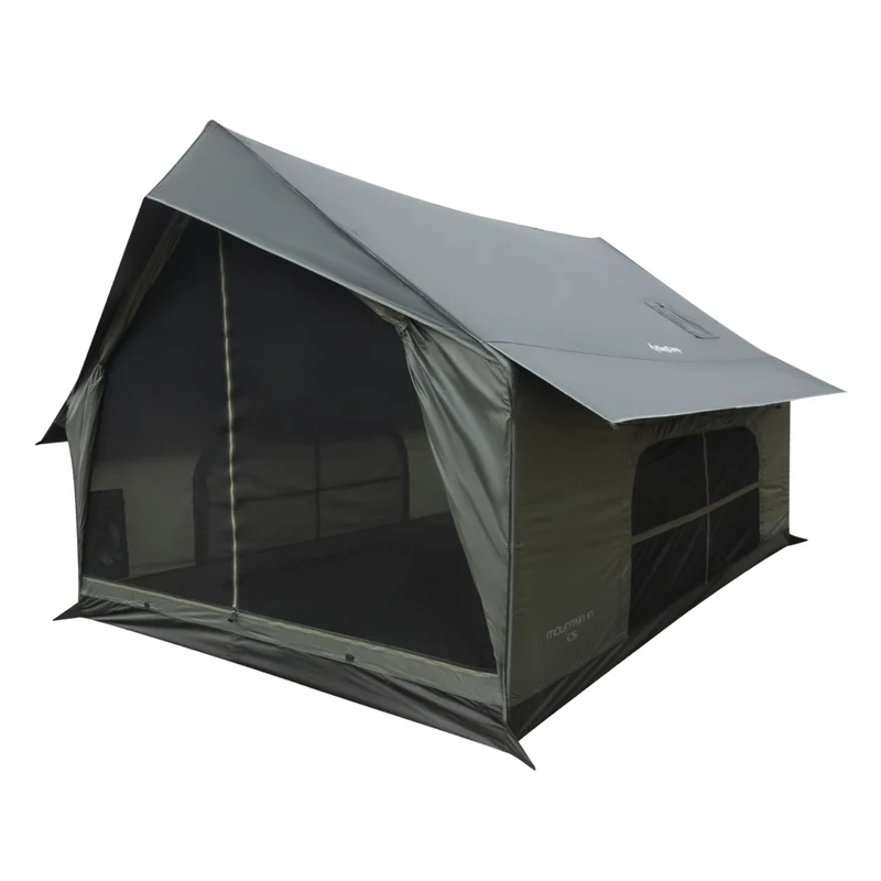 KingCamp MOUNTAIN IN C5 Canvas Hot Tent | 5-6 Person Cabin Tent with Stove Jack, Waterproof & Windproof for 4-Season Camping