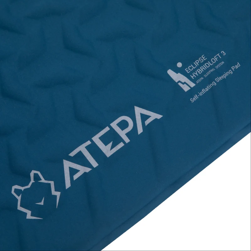 ATEPA HybridLoft 3 Ultralight Self-Inflating Sleeping Pad | 2 lb Compact Camping Mat with 4-Side Compression, R-Value 2.3, 3-Season Backpacking Pad