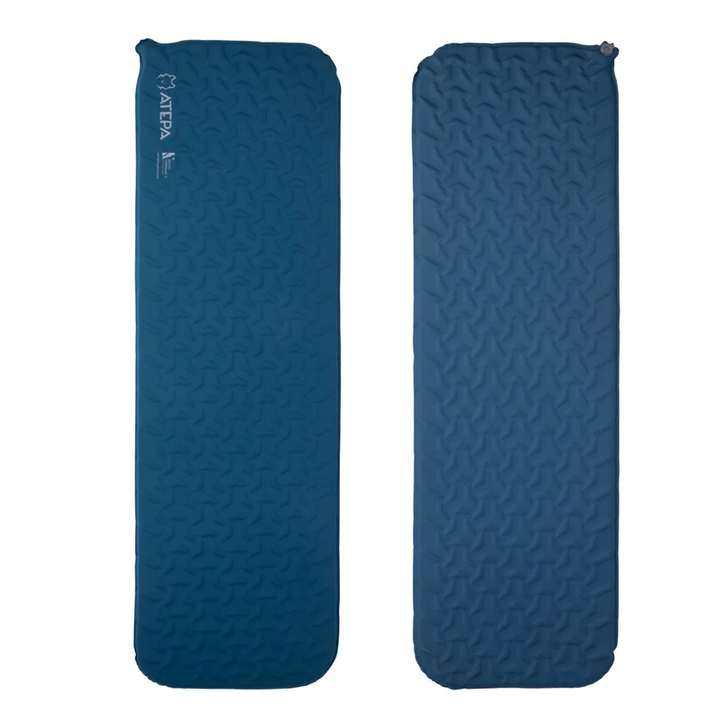 ATEPA HybridLoft 3 Ultralight Self-Inflating Sleeping Pad | 2 lb Compact Camping Mat with 4-Side Compression, R-Value 2.3, 3-Season Backpacking Pad