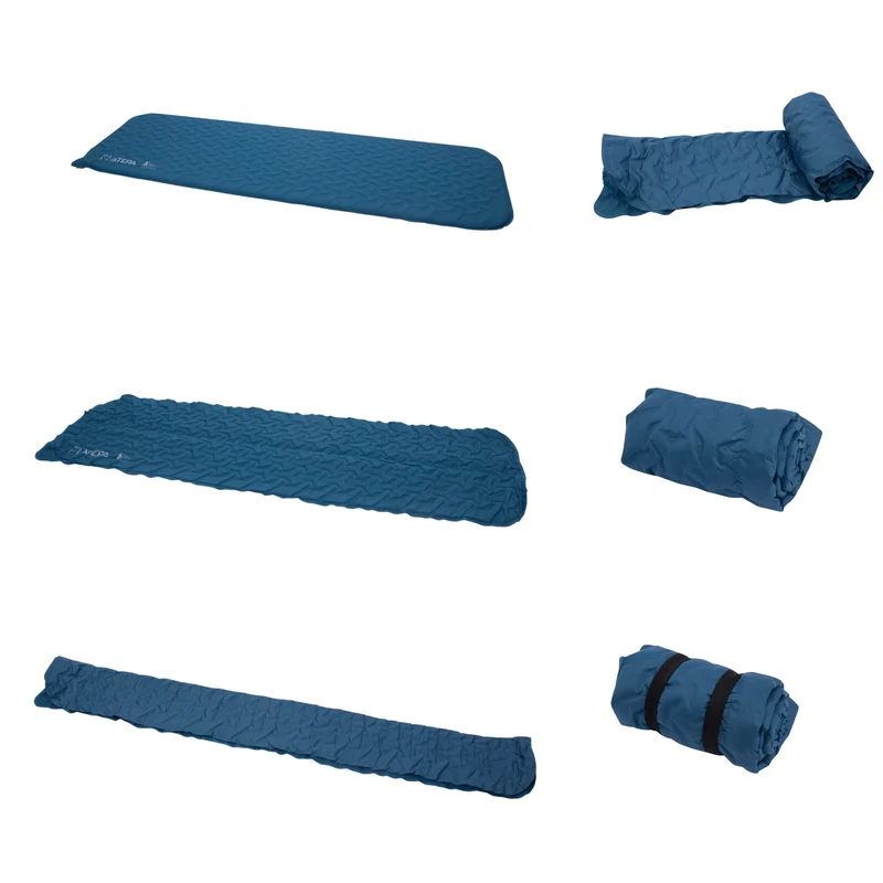 ATEPA HybridLoft 3 Ultralight Self-Inflating Sleeping Pad | 2 lb Compact Camping Mat with 4-Side Compression, R-Value 2.3, 3-Season Backpacking Pad